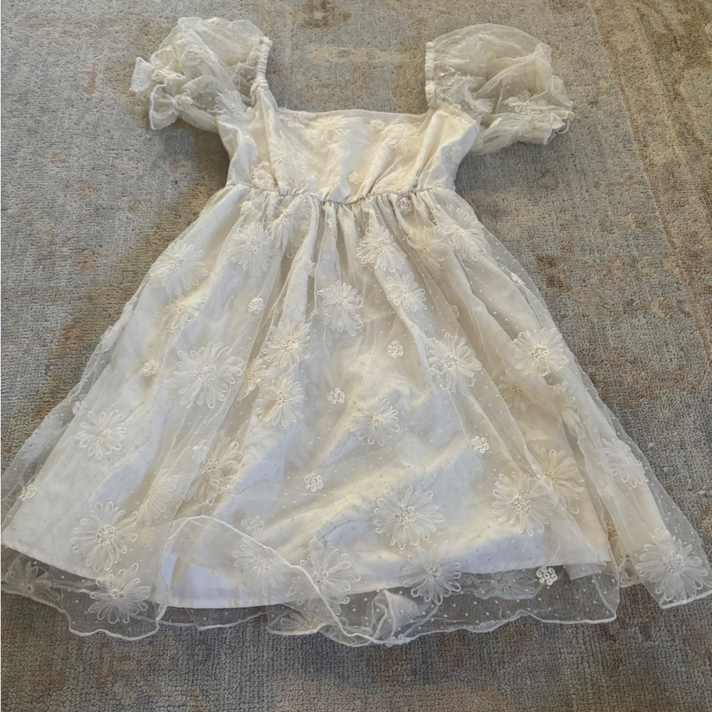 Allison + Kelly White Floral Dress | Size Small |
